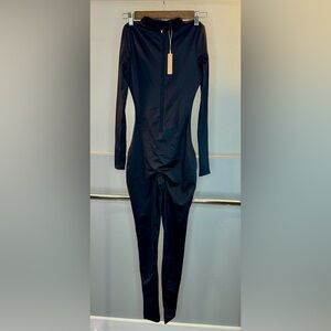 SKIMS All-In-One Shine Mock Neck Catsuit